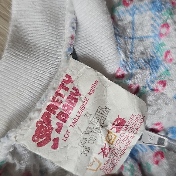 Vintage Pretty Baby Lightweight Floral Shortsleeve Romper 3x - Picture 6 of 9